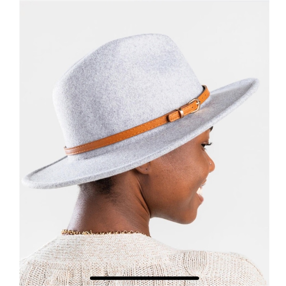 NWT Francesca’s Claudia Heathered Wool Panama Hat
